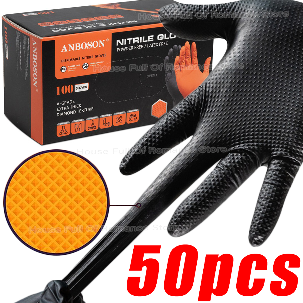 Nitrile Mechanic Glove - Heavy Duty Nitrile Gloves 8Mil Extra
