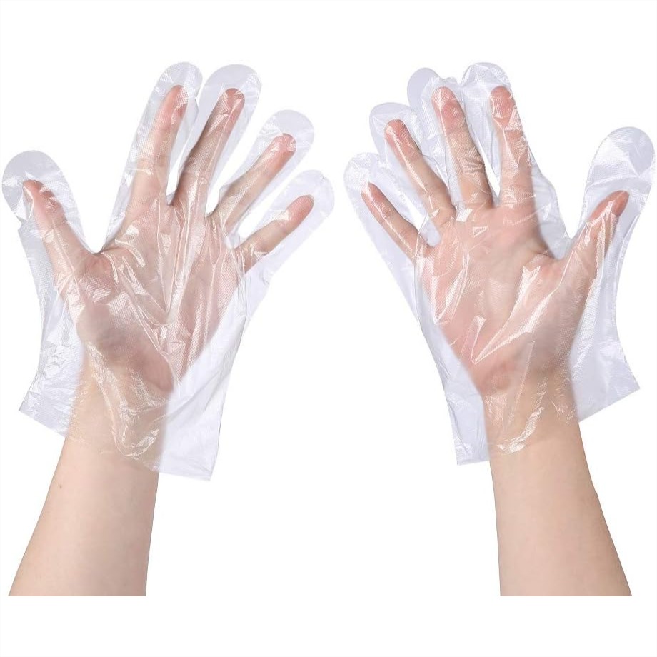 100 Pcs Plastic Disposable Glo - Rubber Glove Cleaning recension och pris