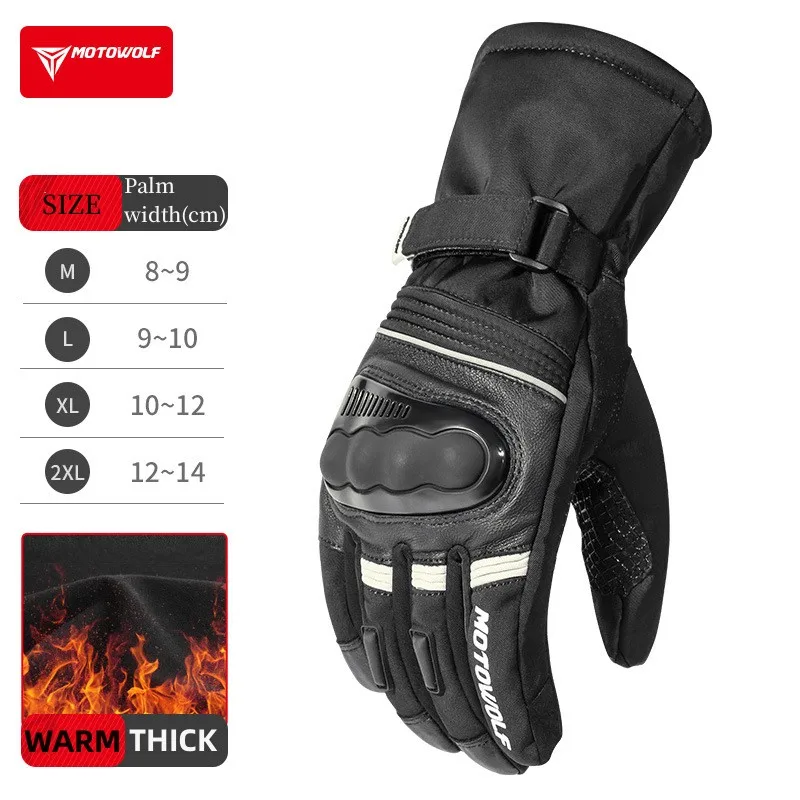 Motowolf Winter Motorcycle Glo - Ski Glove Waterproof recension och pris