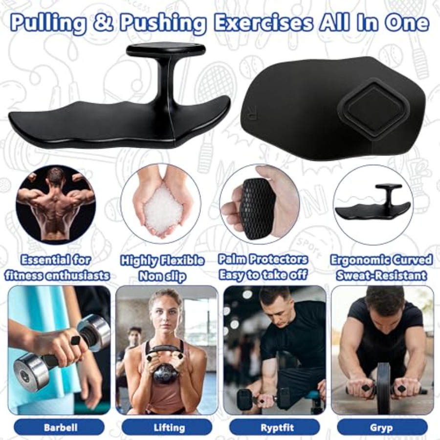 Large Silicone Workout Grips K - Workout Glove Gym recension och pris