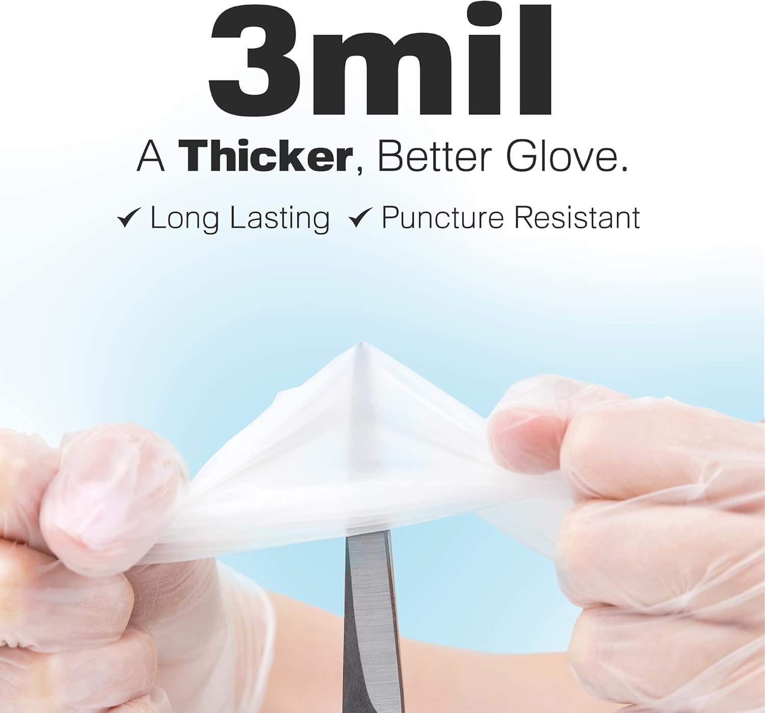 3 Mil Clear Vinyl Gloves - Foo - Latex Disposable Glove recension och pris