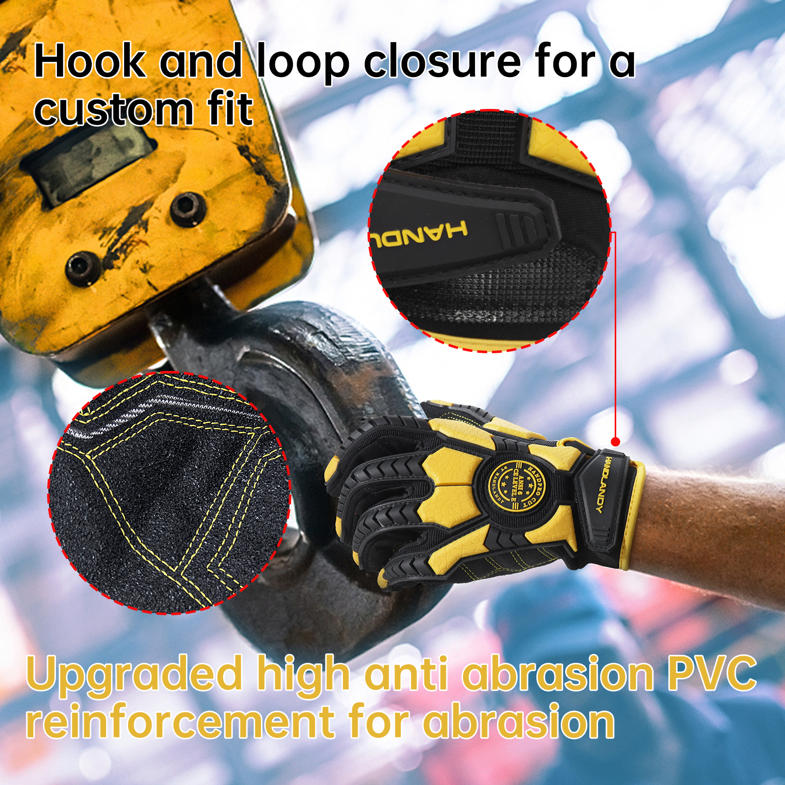 Heavy Duty Work Gloves, Cut 6  - Work Glove Impact recension och pris