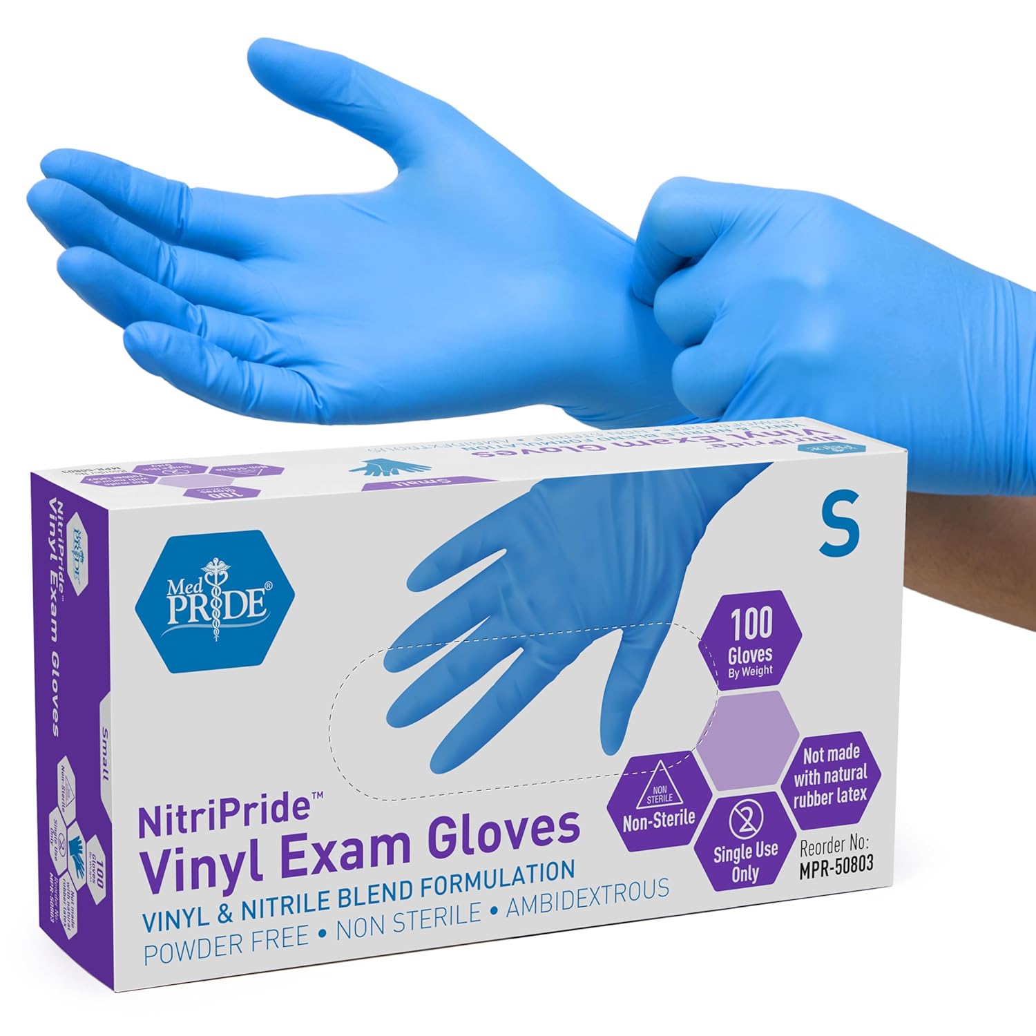 Nitrile/Vinyl Blend Exam Glove - Latex Disposable Glove recension och pris