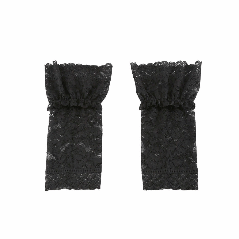 Lace Ruffles Pleated Detachabl - Fingerless Glove Knit recension och pris