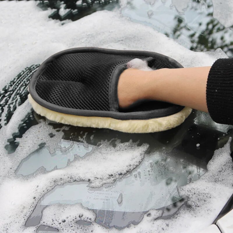 Car Wash Wool Gloves Thickened - Wool Glove Lined recension och pris