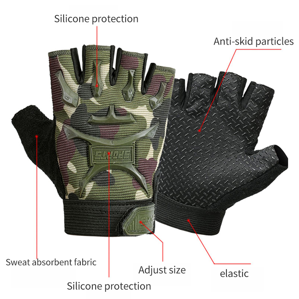 1Pair Kids Sport Gloves,Half F - Cycling Glove Padded recension och pris