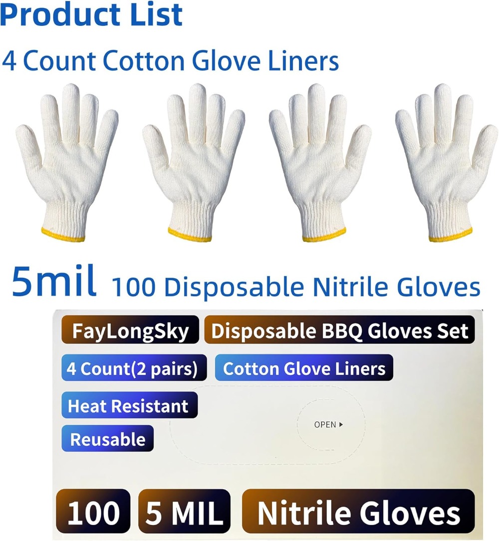 Heat Resistant BBQ Gloves: 4 R - Heat Resistant Glove recension och pris