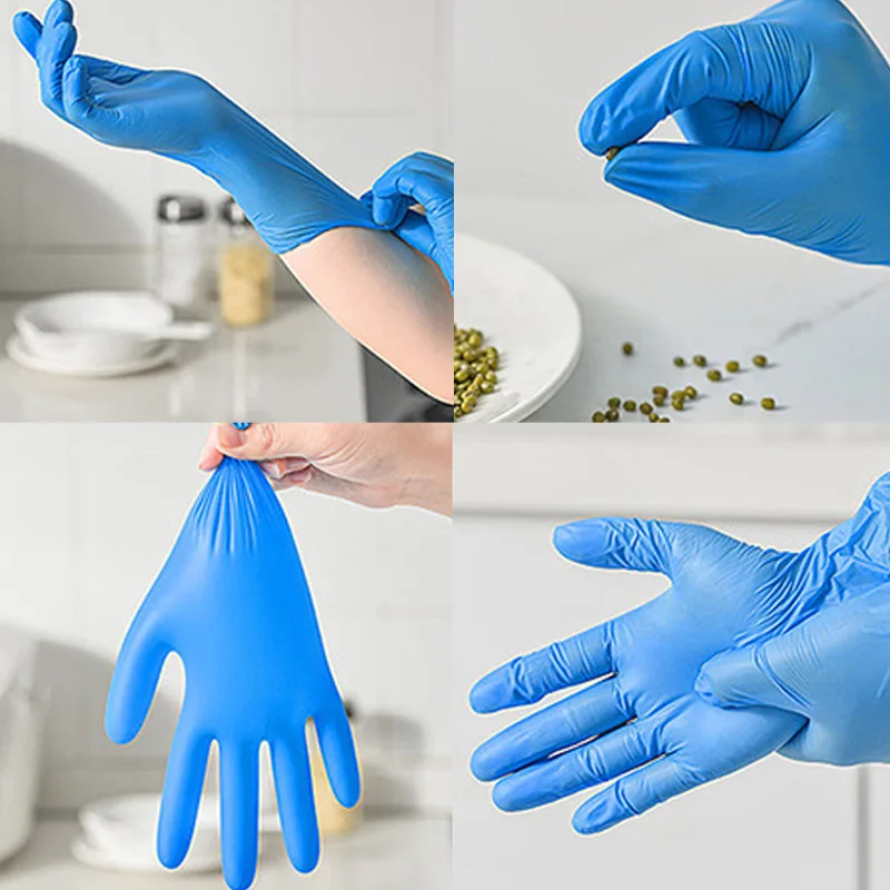 100PCS Blue Nitrile Disposable - Nitrile Mechanic Glove recension och pris
