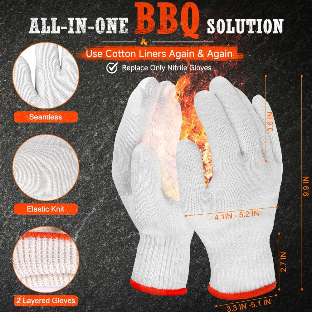 BBQ Gloves 50 Disposable Nitri - Latex Disposable Glove recension och pris