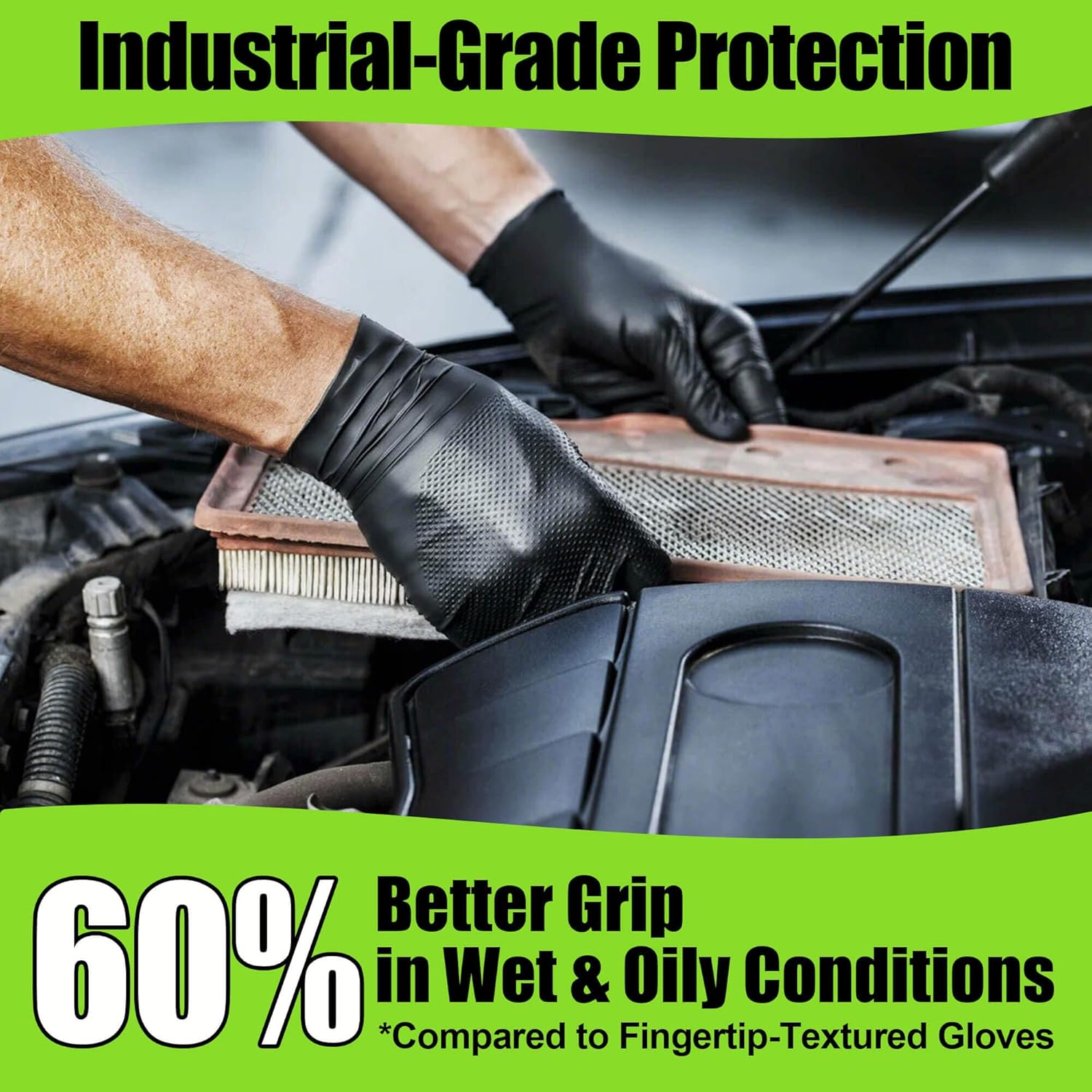 10 Mil Nitrile Gloves Large -  - Latex Disposable Glove recension och pris