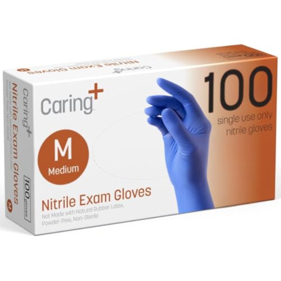 Caring Nitrile Exam Gloves, Bl - Exam Glove Nitrile recension och pris