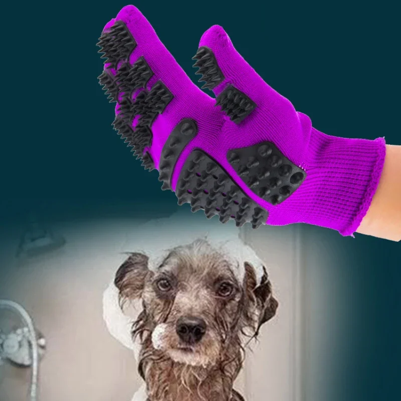 1PC Pet Hair Grooming Gloves C - Rubber Glove Cleaning recension och pris