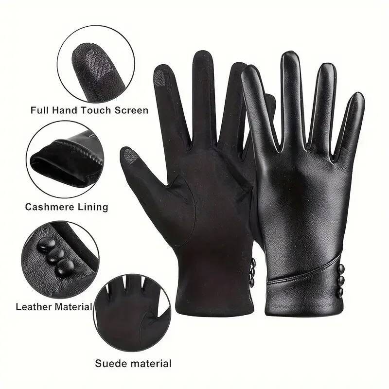 Women Gloves Touch Screen Wool - Wool Glove Lined recension och pris
