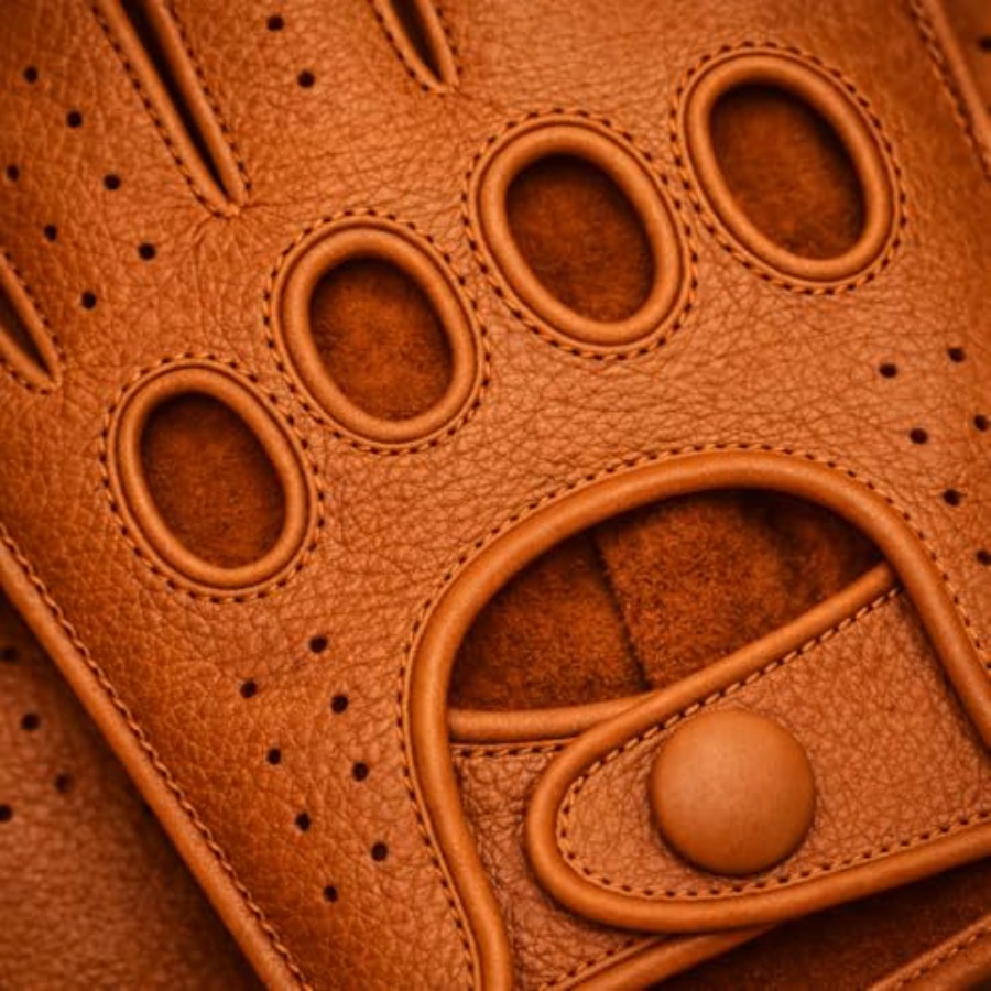 Mens fingerless leather drivin - Leather Driving Glove recension och pris
