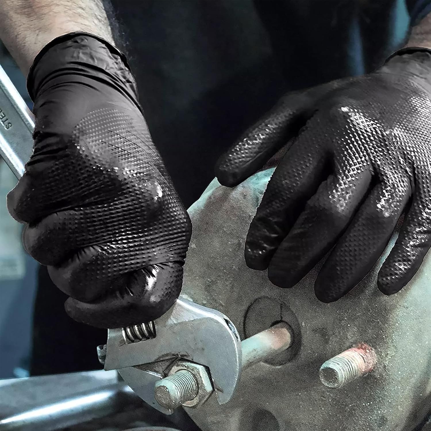 Black Nitrile Gloves Disposabl - Nitrile Mechanic Glove recension och pris