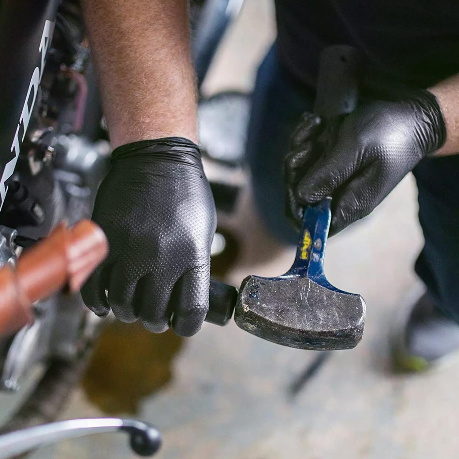 Black Nitrile Gloves Disposabl - Nitrile Mechanic Glove recension och pris
