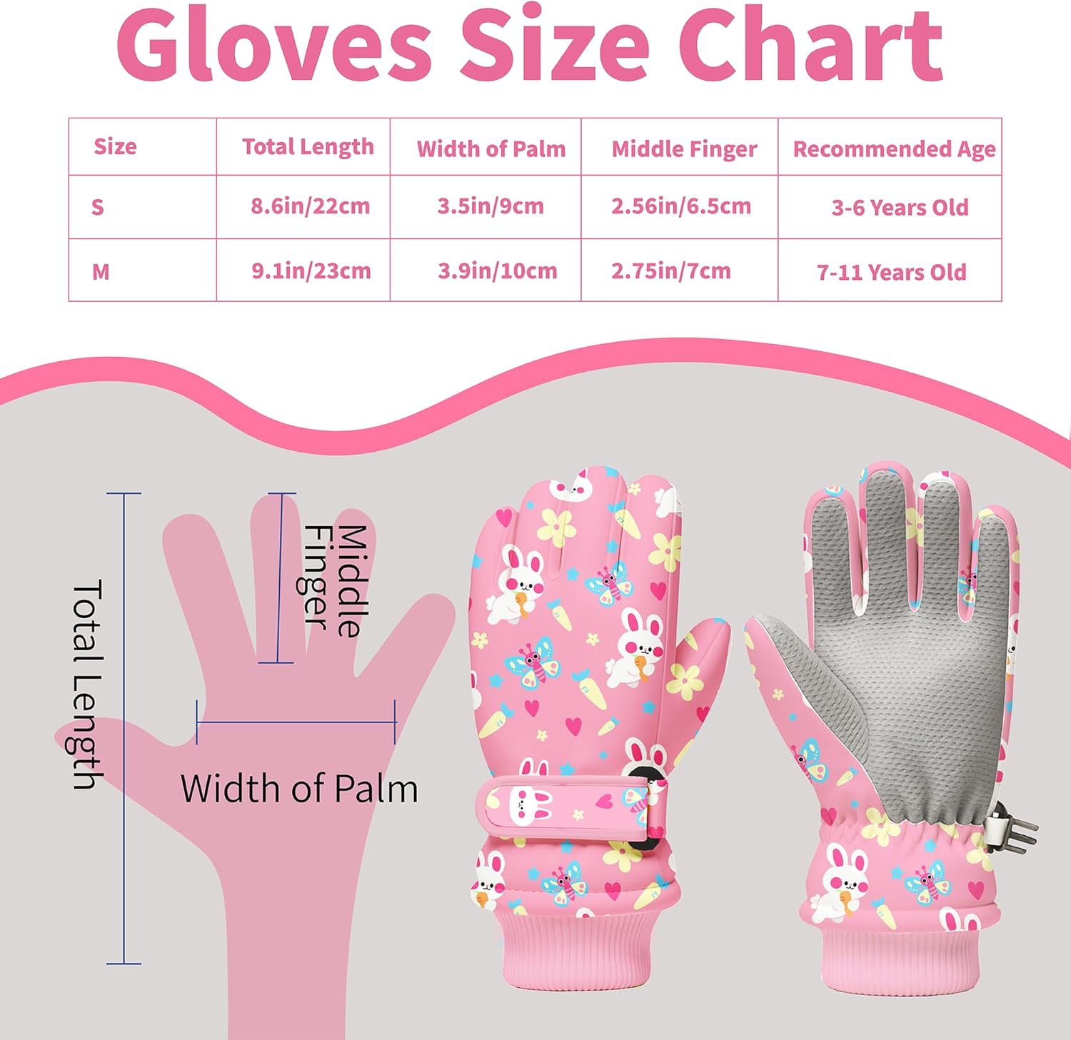 Kids Winter Snow Gloves, Water - Winter Glove Insulated recension och pris