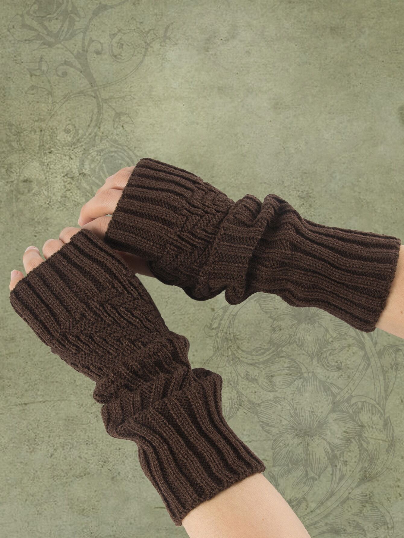 ROMWE Fairycore Solid Fingerle - Fingerless Glove Knit recension och pris