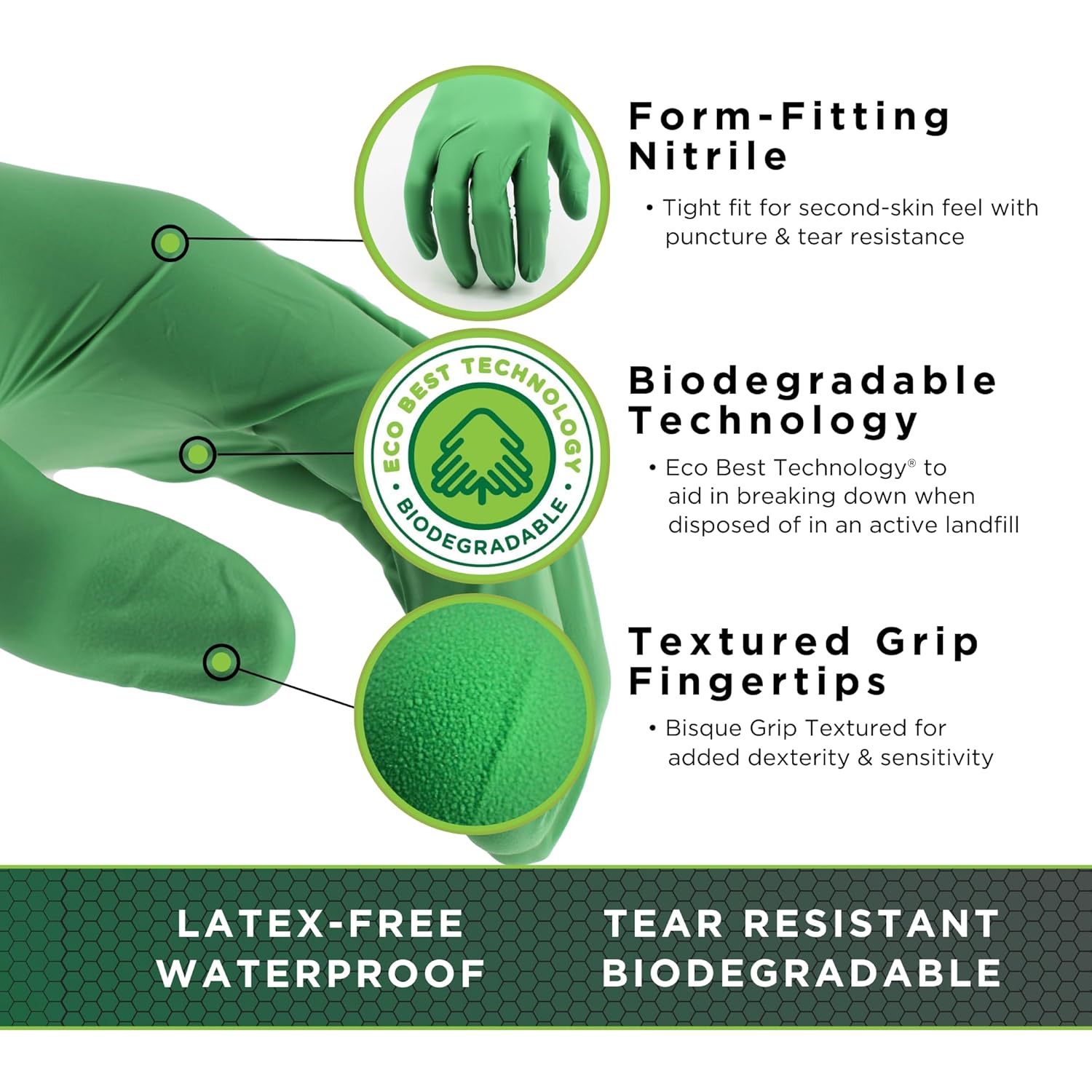 Eco-Friendly Nitrile Disposabl - Latex Disposable Glove recension och pris