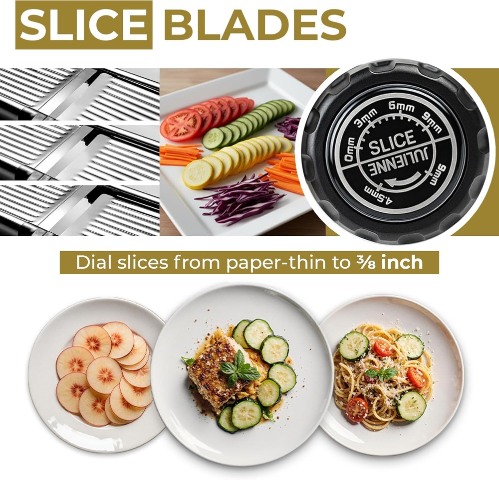 Adjustable Mandoline Food Slic - Cut Resistant Glove recension och pris