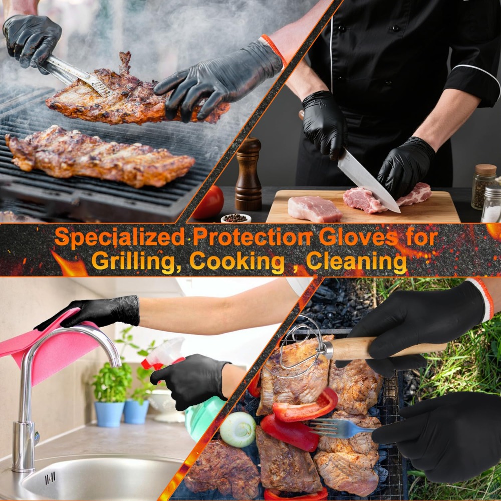 Disposable BBQ Gloves 100 Pack - Heat Resistant Glove recension och pris