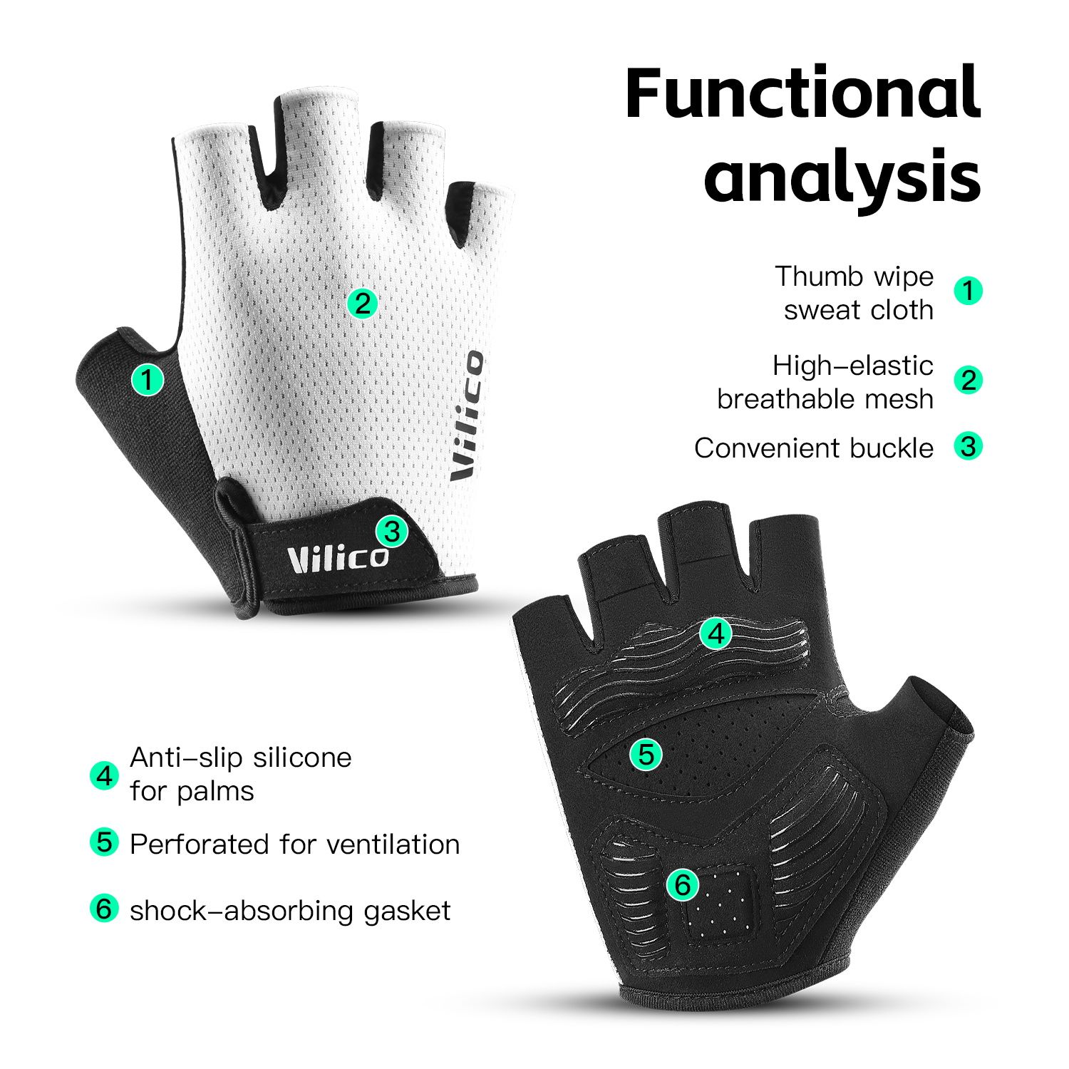 VILICO Breathable Half Finger  - Workout Glove Gym recension och pris
