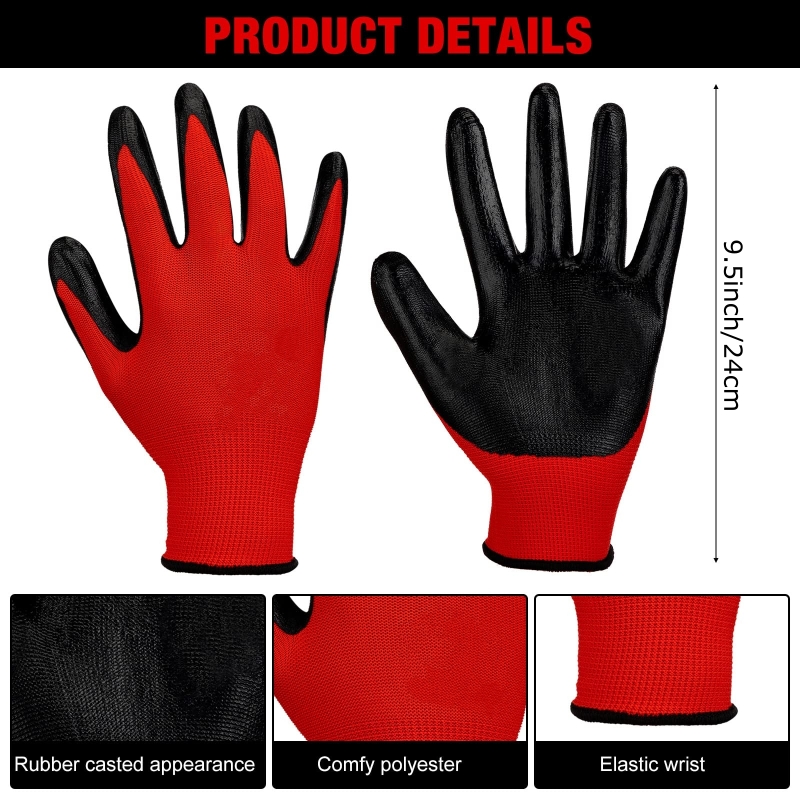 20PCS Nitrile Coated Safety Wo - Nitrile Mechanic Glove recension och pris