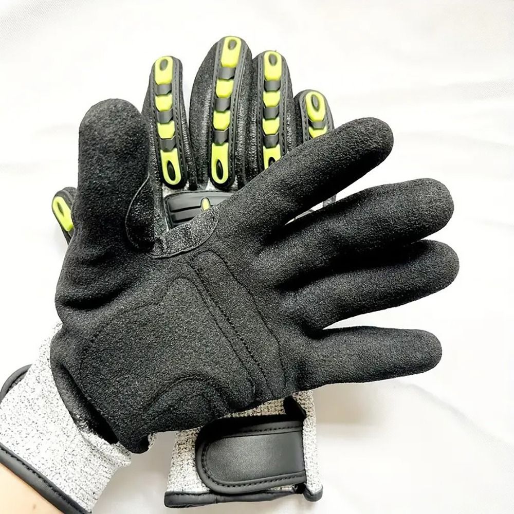 1Pair Anti-vibration Protectio - Nitrile Mechanic Glove recension och pris