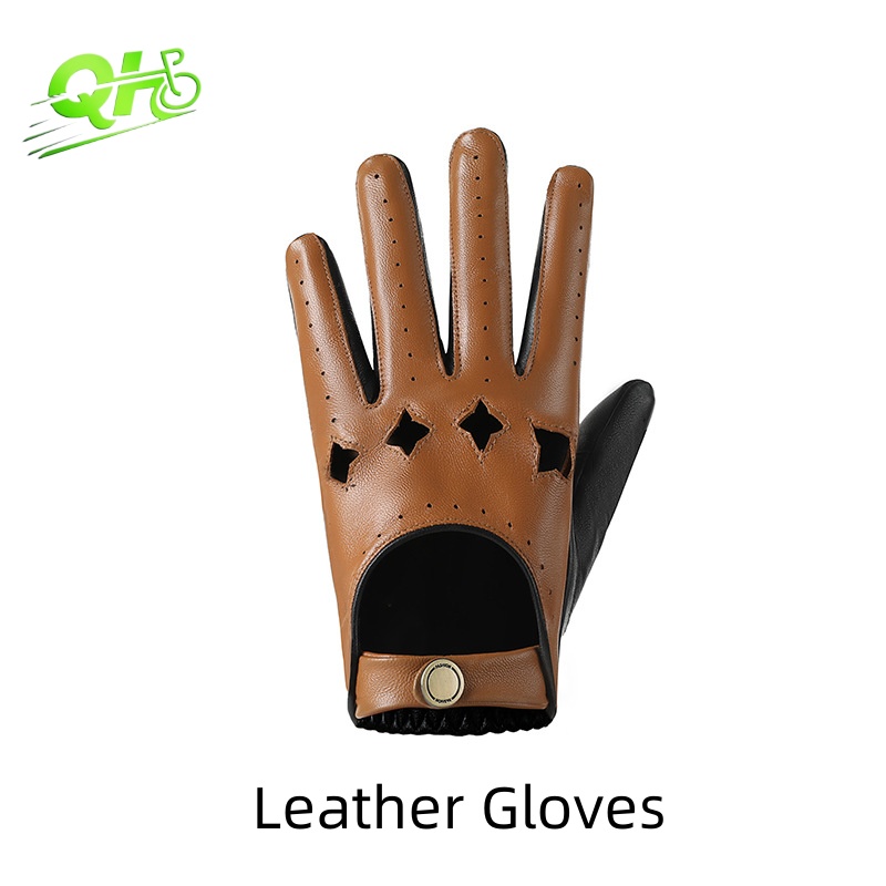Men Leather Gloves Motorcycle  - Leather Driving Glove recension och pris