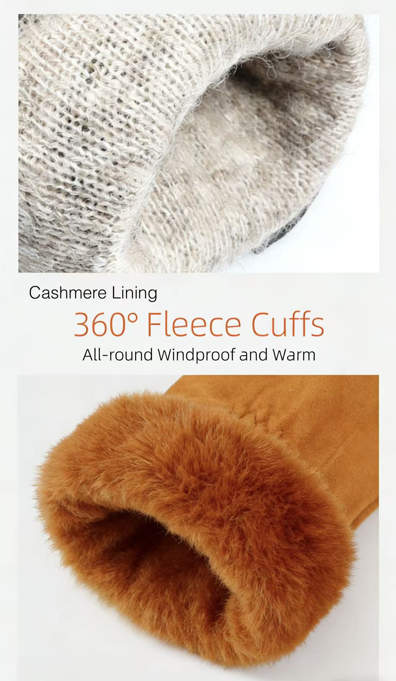 Women's Deerskin Warm Gloves A - Wool Glove Lined recension och pris