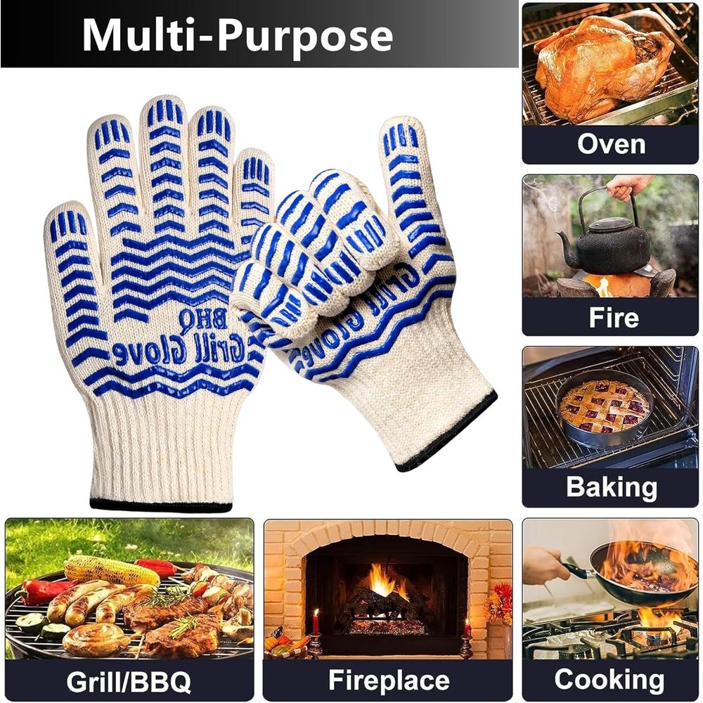 Heat Resistant Oven Gloves - B - Heat Resistant Glove recension och pris