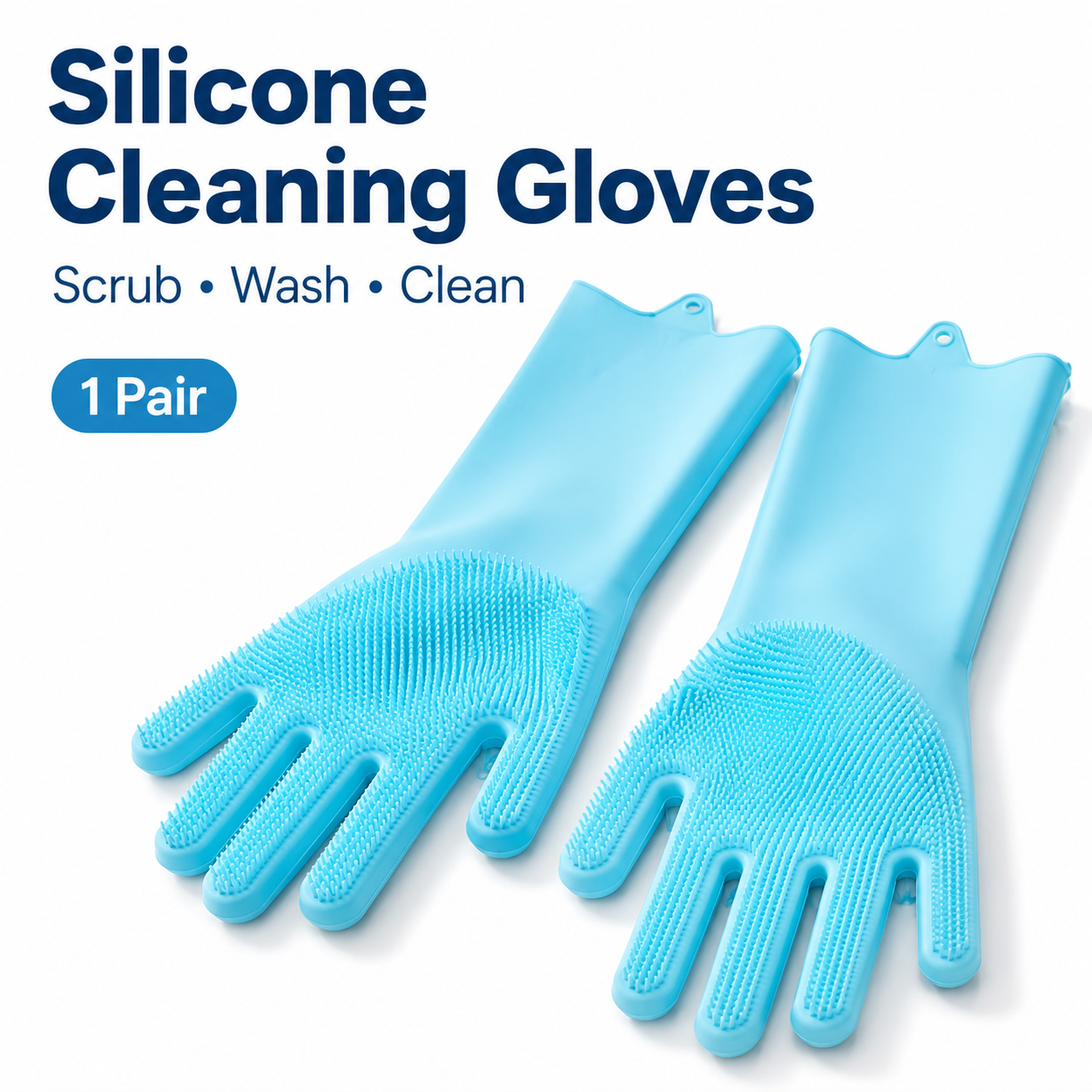 1 Pair Silicone Cleaning Glove - Dish Glove Rubber recension och pris