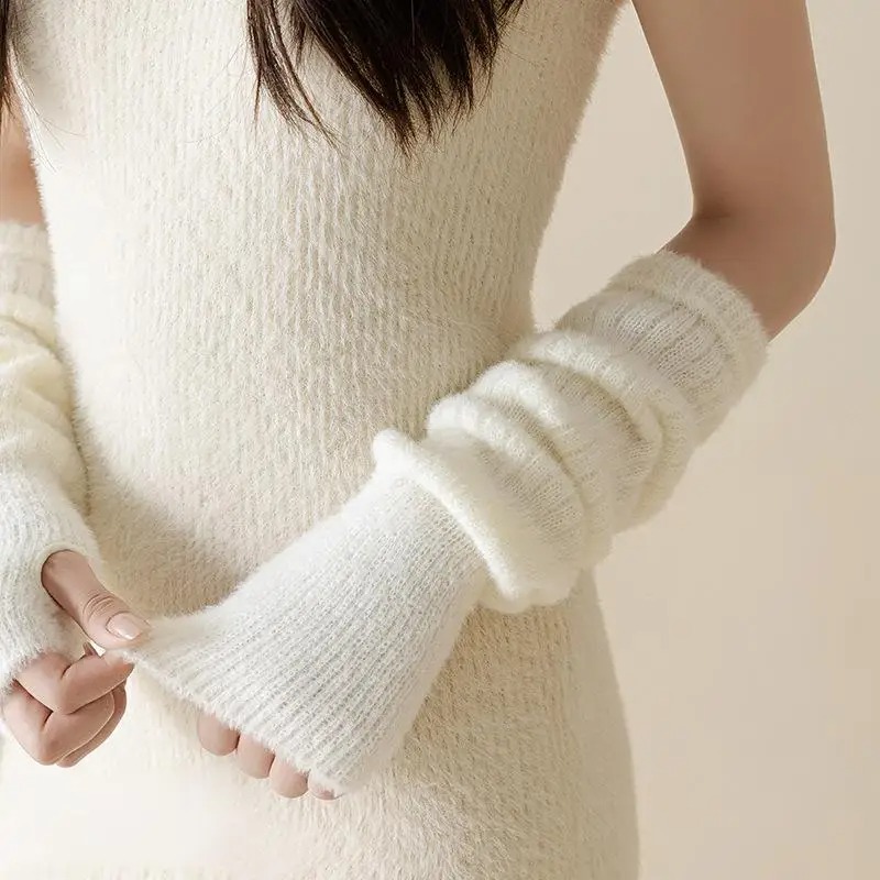 Winter Warm Long Sleeves Glove - Fingerless Glove Knit recension och pris