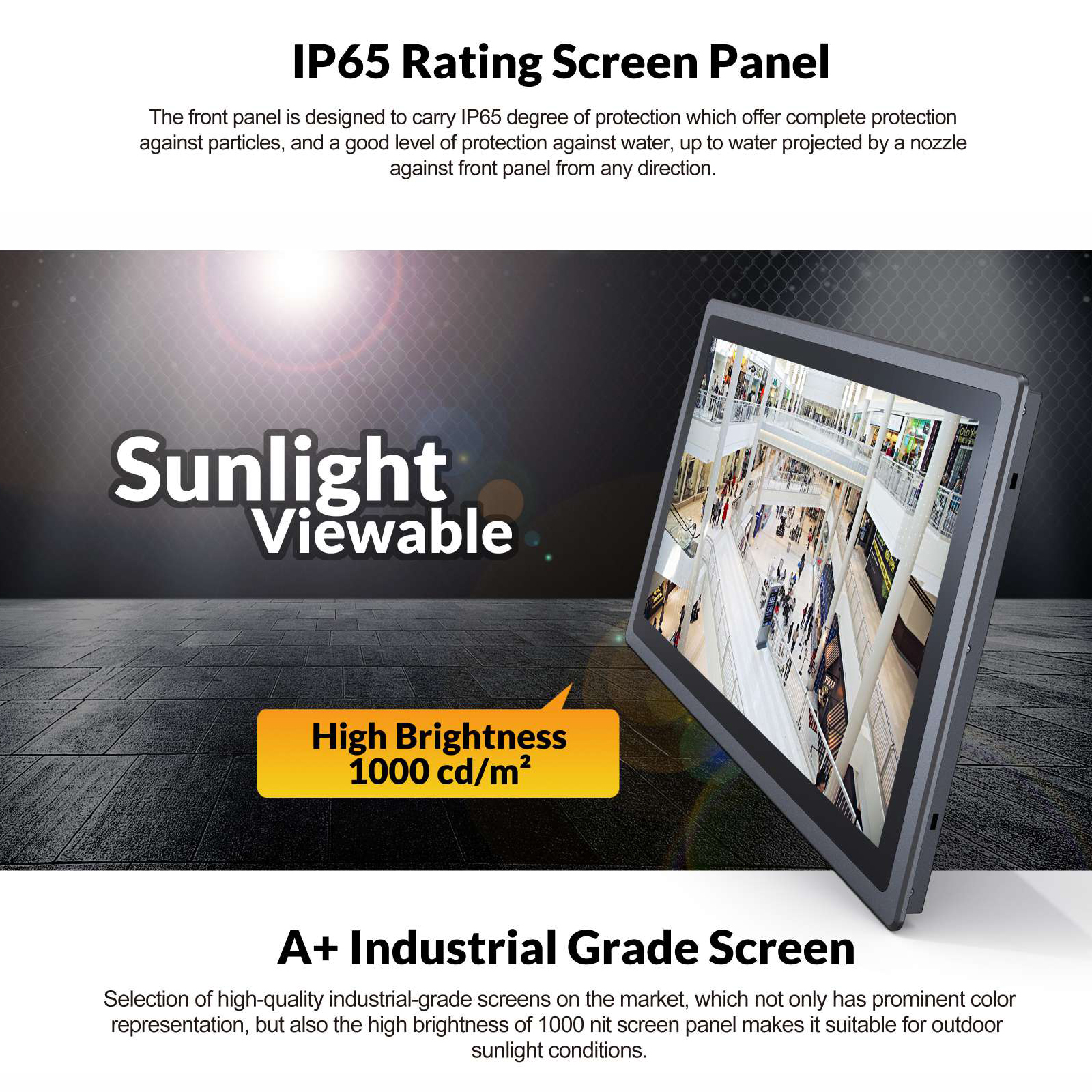Custom IP65 Waterproof Fanless - Touchscreen Glove Capacitive recension och pris