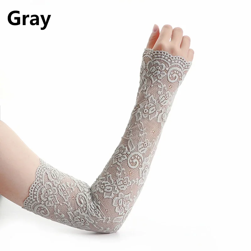 Summer Sunscreen Lace Arm Slee - Fingerless Glove Knit recension och pris