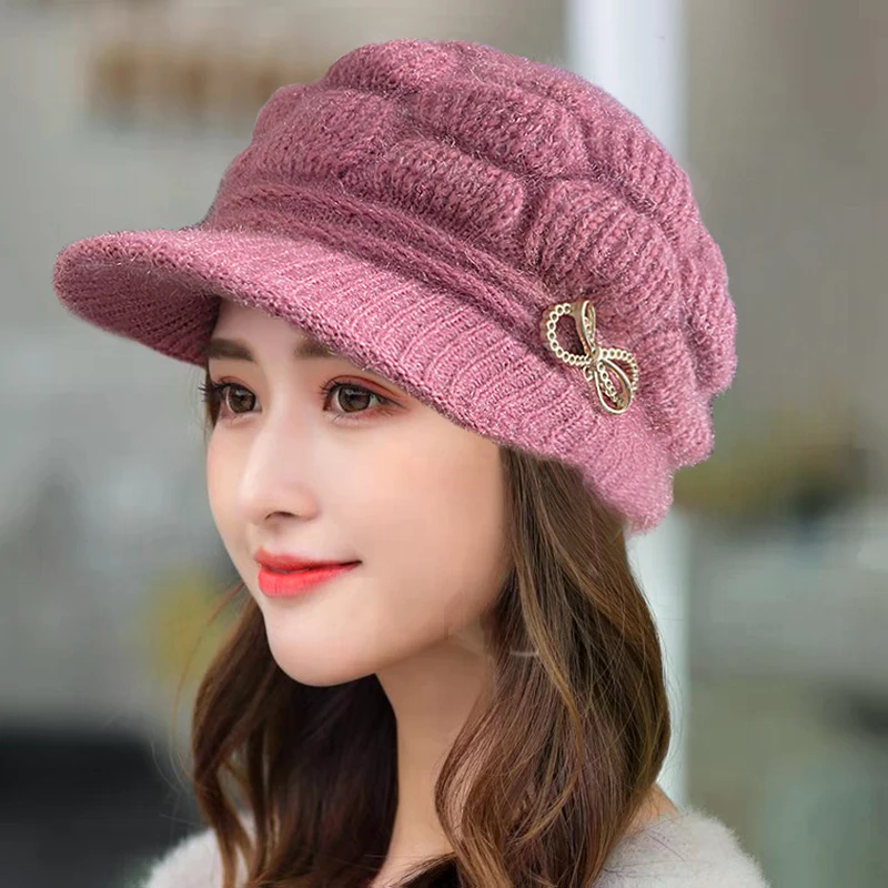 Winter Warm Hat Knitted Hat Ca - Wool Glove Lined recension och pris