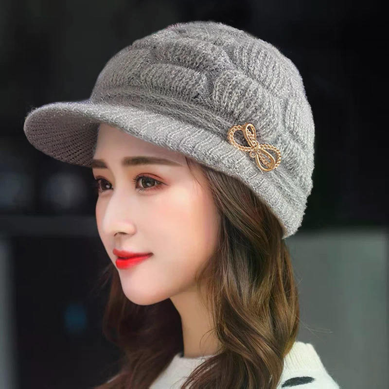 Winter Warm Hat Knitted Hat Ca - Wool Glove Lined recension och pris