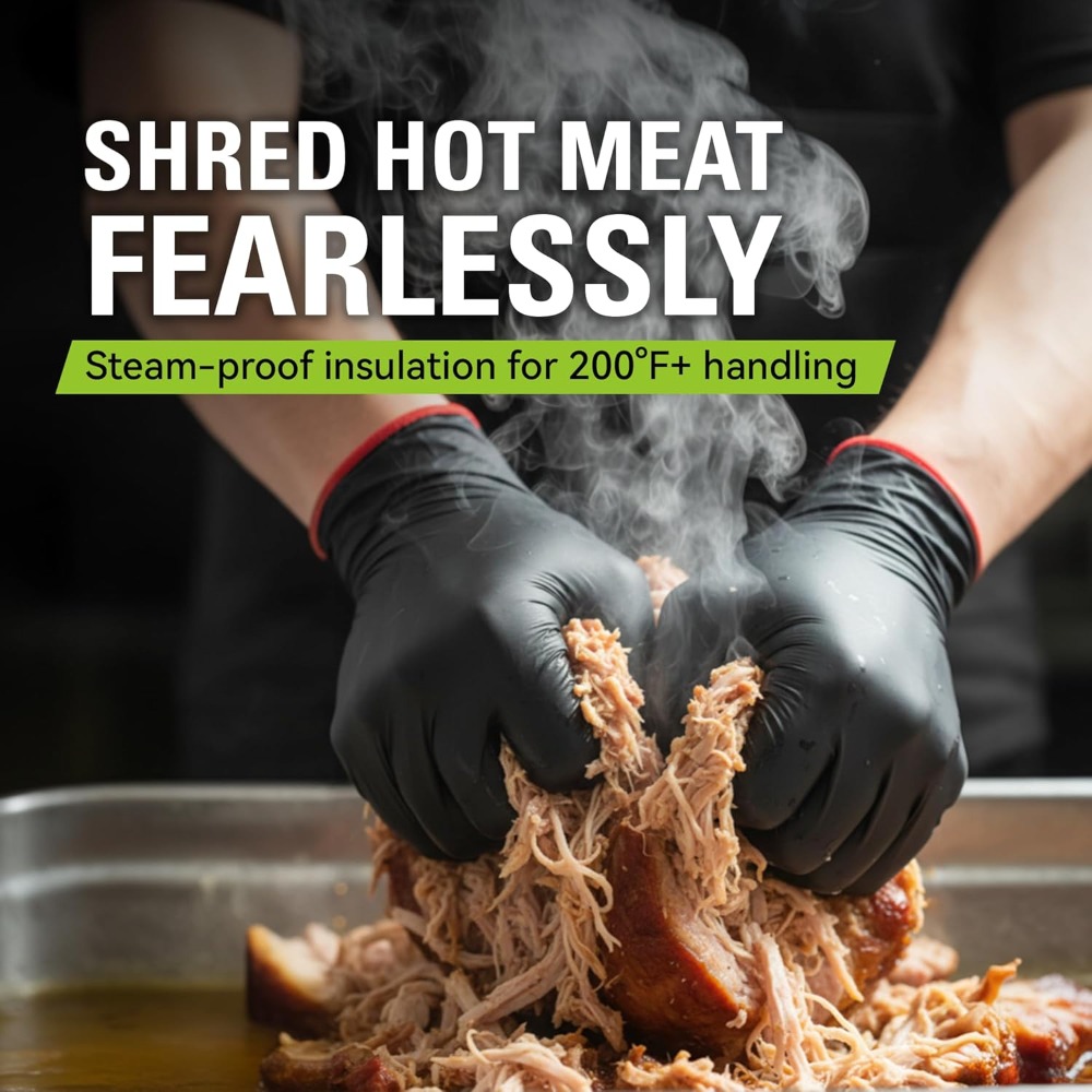 BBQ Gloves, 6 Heat Resistant C - Heat Resistant Glove recension och pris