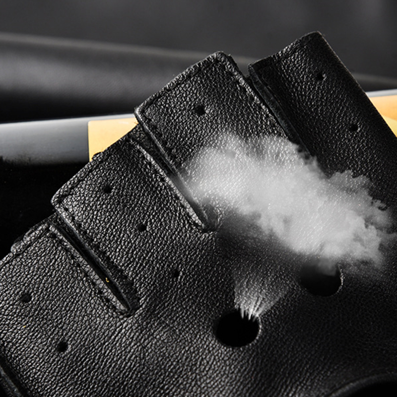Leather Gloves Men's Half Fing - Leather Driving Glove recension och pris