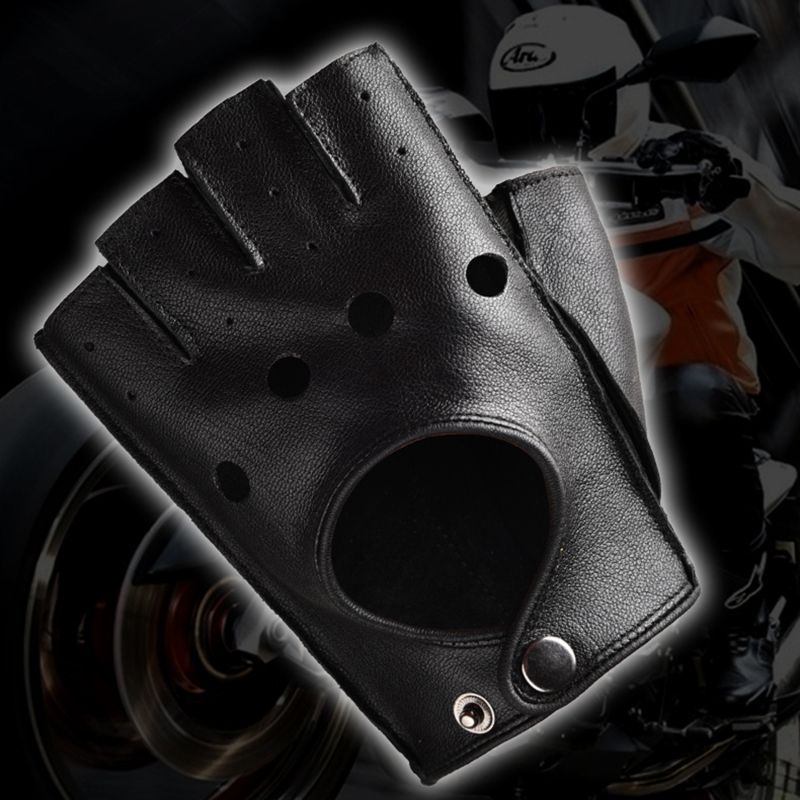 Leather Gloves Men's Half Fing - Leather Driving Glove recension och pris