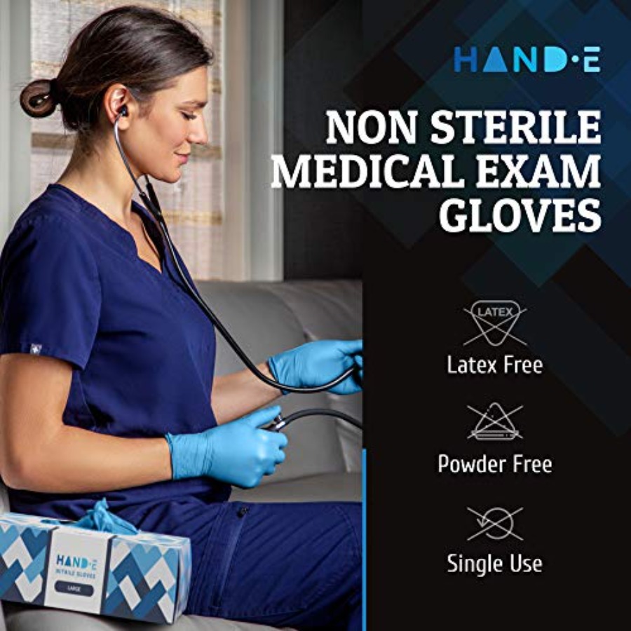 Blue Nitrile Disposable Gloves - Exam Glove Nitrile recension och pris