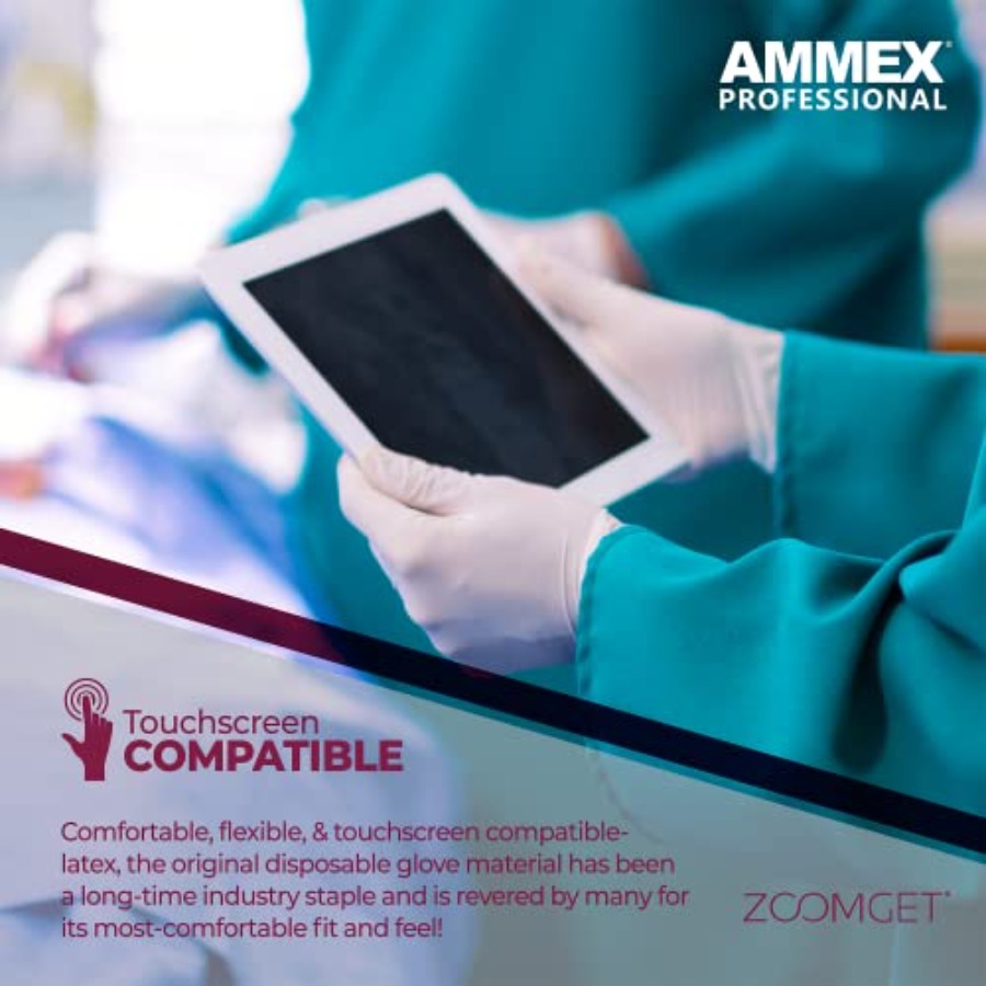 AMMEX White Latex Disposable E - Latex Disposable Glove recension och pris