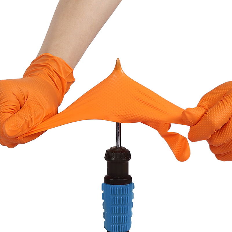 8Mil Heavy Duty Orange Nitrile - Nitrile Mechanic Glove recension och pris