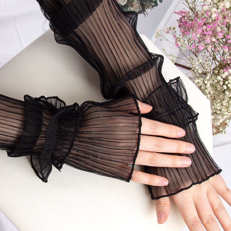 Women Summer Long Sun-protecti - Fingerless Glove Knit recension och pris