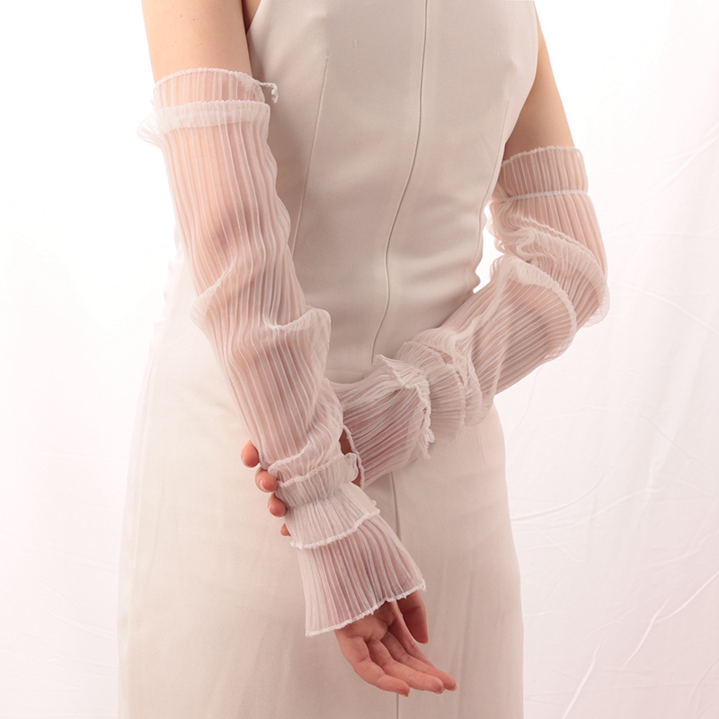 Women Summer Long Sun-protecti - Fingerless Glove Knit recension och pris