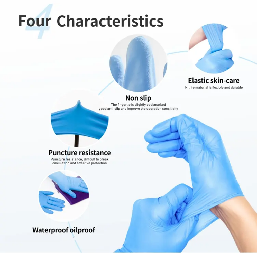 Nitrile Exam Gloves-Blue Latex - Exam Glove Nitrile recension och pris