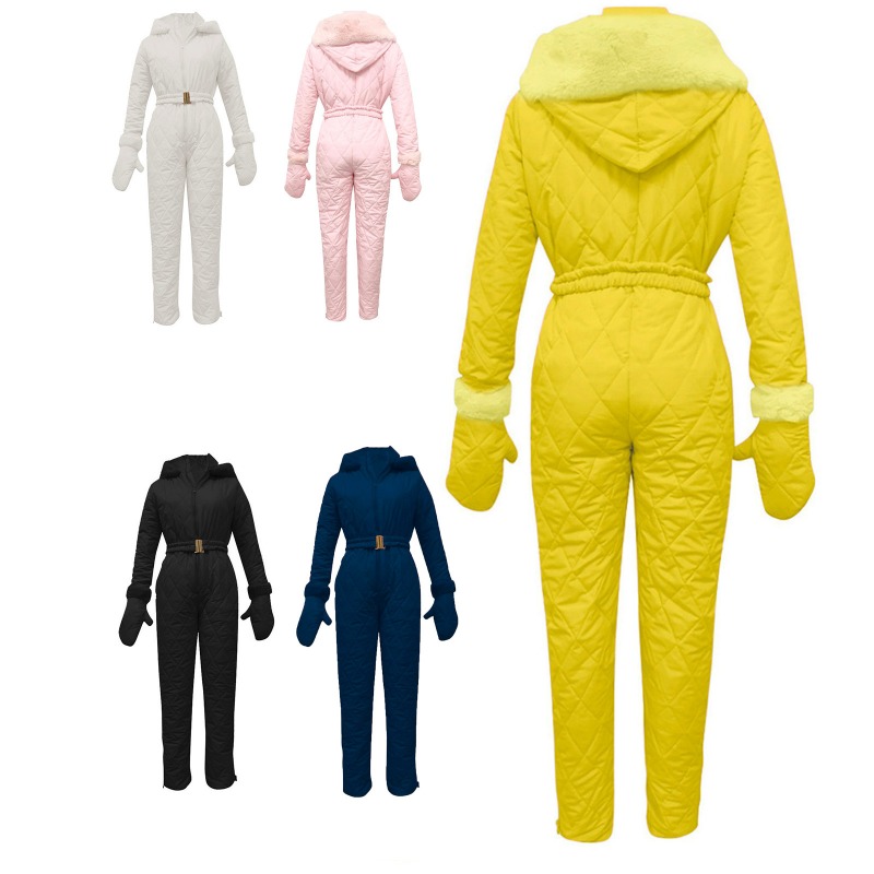 Couple's Solid Color Ski Suit, - Ski Glove Waterproof recension och pris