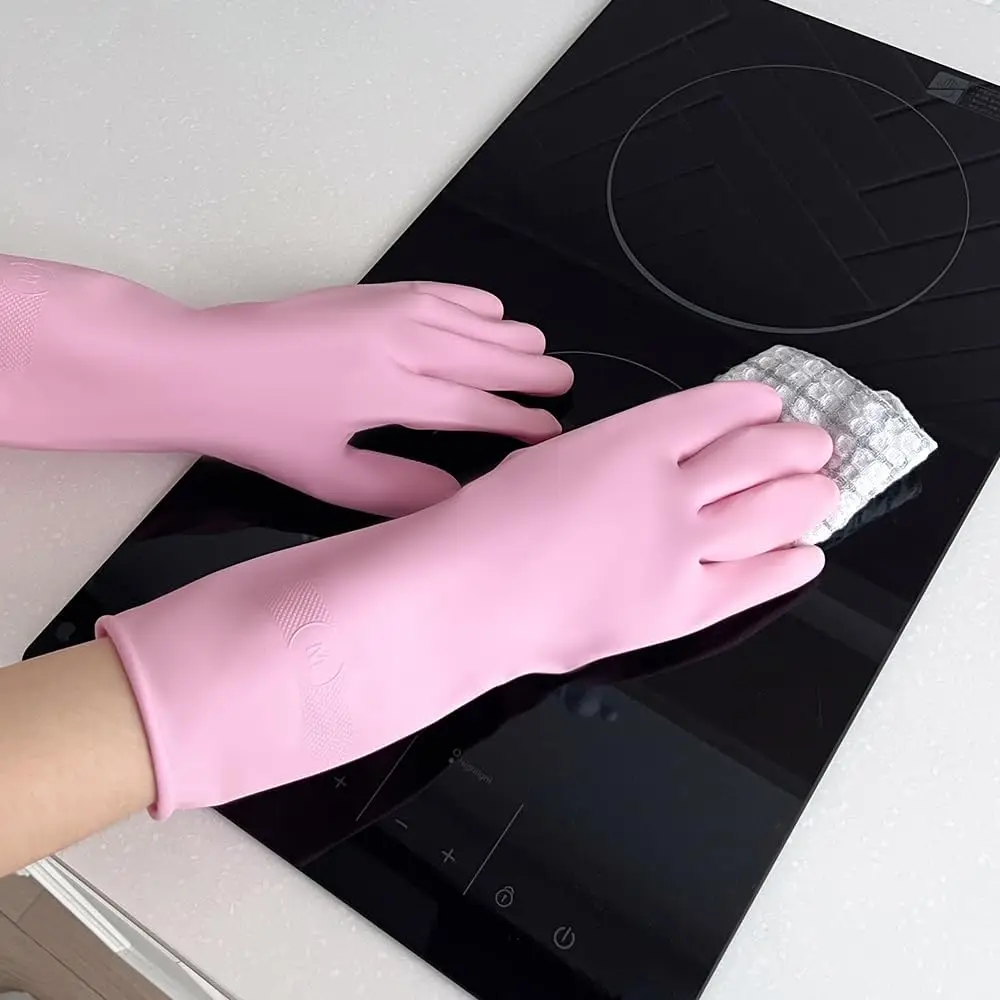3 Pairs Cream-Coating Rubber G - Rubber Glove Cleaning recension och pris