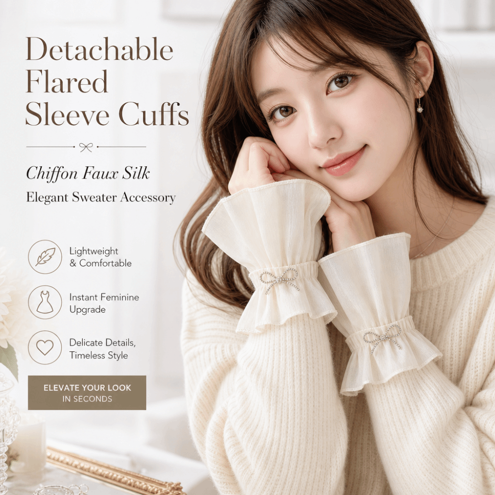 Ruched Pleated Detachable Cuff - Fingerless Glove Knit recension och pris