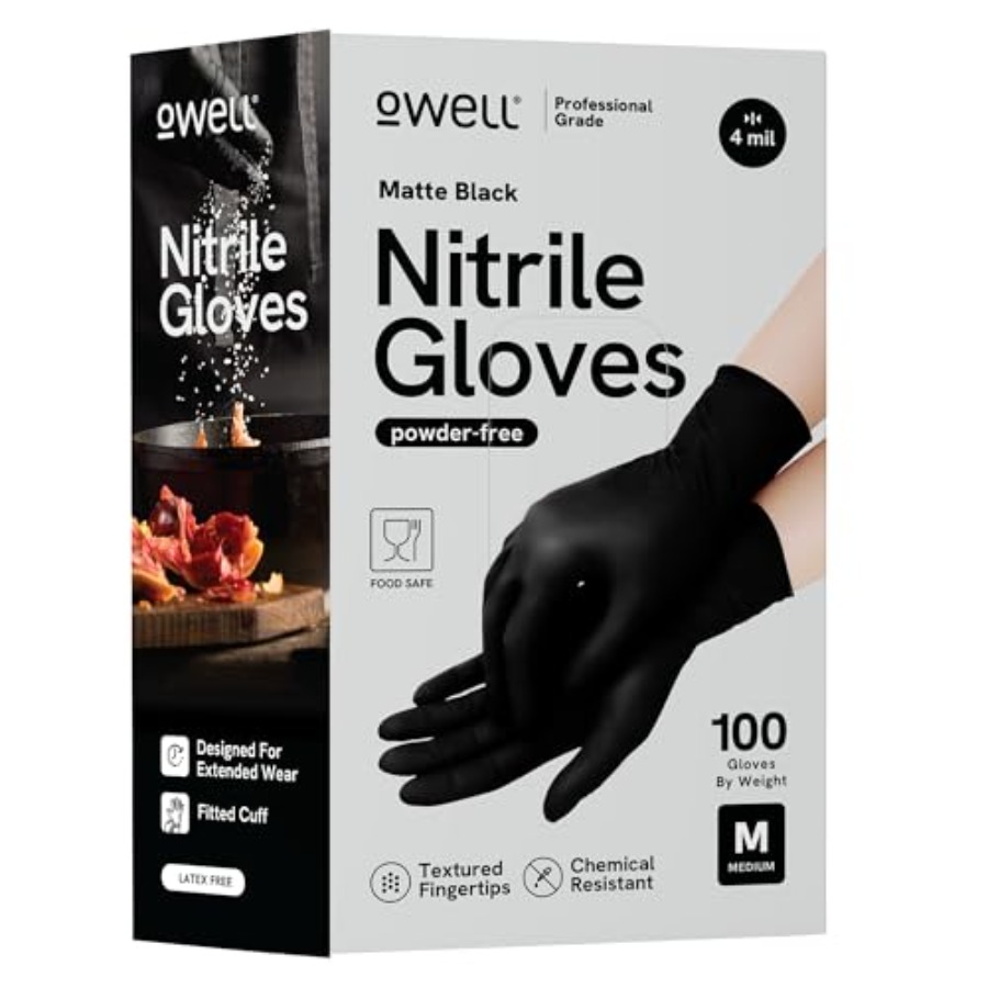 ® Black Nitrile Gloves - 4 Mil - Exam Glove Nitrile recension och pris